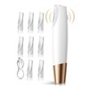 Sonic Dermaplane Razor for Women Face: Dermaplaning Tool with 8