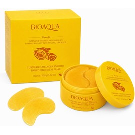 BIOAQUA Parches para Ojos de Cúrcuma y Colágeno, Hidratantes, 80 Parches, 100g