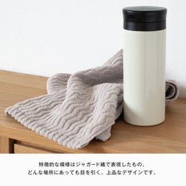 Bloom Imabari Towel Certified Scarf Towel Set of 4 Ash Sports Towels 8.7 x 39.4 inches (22 x 100 cm), Water Absorbent, Quick Drying, 100% Cotton, Made in Japan (Blue)