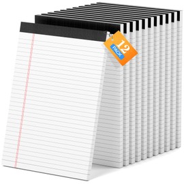 AILZFEI 12 Pack of Legal Pads 8.5 x 11 Wide Ruled Writing Pads 8.5" x 11.75" Notepad 30 Sheets per White Legal Pad Clear Print Note Pads 8x11 Pads of Paper