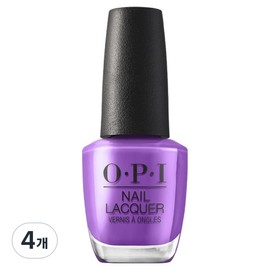 OPI Nail Lacquer Manicure S073 GLOWIN ON VACAY, Purple, 4 pieces, 15ml / 오피아이 네일락커 매니큐어 S073 GLOWIN ON VACAY, 퍼플, 4개, 15ml