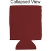 Beer Proof Collapsible Can Coolie Burgundy