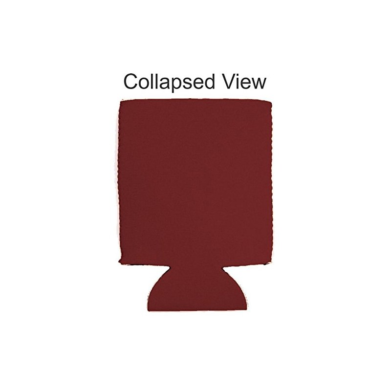 Beer Proof Collapsible Can Coolie Burgundy