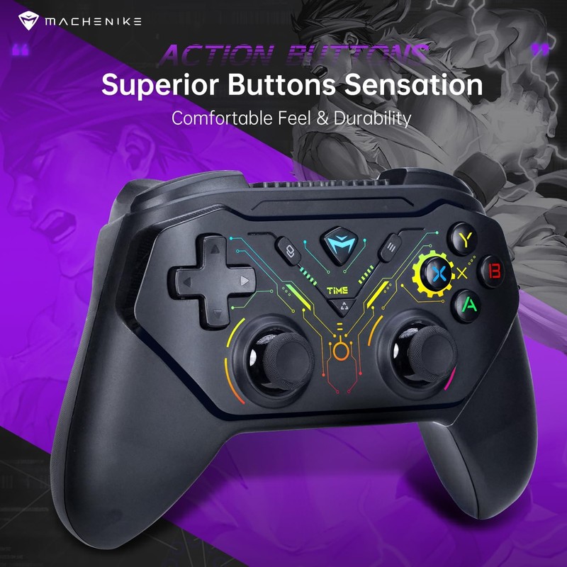 Machenike G3S Wireless Gaming Controller | Dual Vibration Motors, Dual