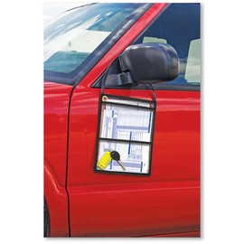 6 Pack, Black Repair Order Jackets: Heavy-Duty Vinyl Job Jackets, 12" x 15.5" - Ideal for Protecting Forms from Dirt, Grease, Oil & Preventing Loss of Keys in Auto Repair Shops