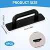 atnayo 4 Pack Peel Stick on Door Handles, PP Material,