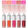 Hydrating Moisturizing Lip Glow Oil, Nourishing Glossy Transparent Plumping Oil,