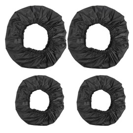Anseom 4pcs Pushchair Wheel Cover, Piece Pram Wheel Cap and Waterproof Wheel Cover Wheelchair Tyre Protector Pushchair Wheel Cover for Pushchair Dustproof Pushchair Accessories