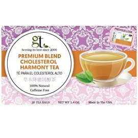 GT Cholesterol Tea Premium Blend, 1.4 Ounce Box (20 Tea Bags)