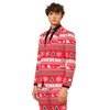 Opposuits Men's Red Christmas Suit - Festive X-Mas Holiday Nordic