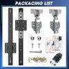JAXYOOM 22in Pocket Door Hardware Slide 1 Set,Hidden Sliding Pocket