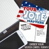 Vote Postcards Bulk - Your Vote Matters - Set of