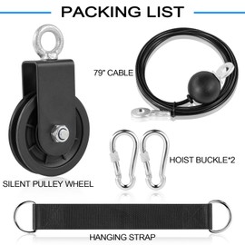 Cable Pulley Rotation Traction Wheel 3.54in/90mm Silence Smooth Detachable 360 Rotation for Pulley System DIY Attachment Lifting Blocks Gym Equipment,Hoists,Ladder Lift,Clothesline,DIY Home Projects