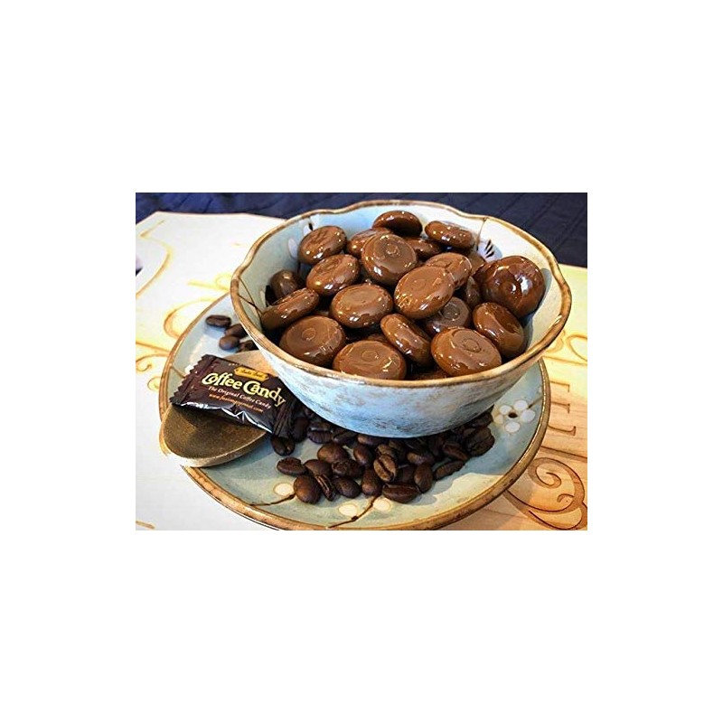 Bali's Best Coffee Candy, 1 Pound Jar, Individually Wrapped Hard