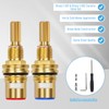 Brass 1-001 & Brass 1-002 Ceramic Valve Cartridge Set, Replacement