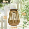 yunsheng Solar Lantern Outdoor Waterproof, 2 Pack Hanging Woven Lantern