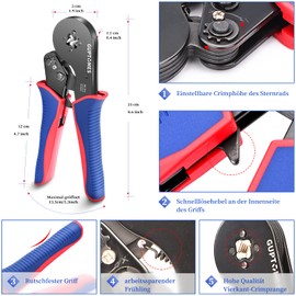 Wire End Ferrules Set GUPTOMES Crimping Pliers Set 0.08-16mm2 Wire End Ferrules Pliers with 700 Pieces Ferrules Set 16-4 Ferrules Tool Kit for DIY and Home Use