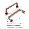 khtumeware 10 Pack 3 inch Hole Center Antique Copper Cabinet