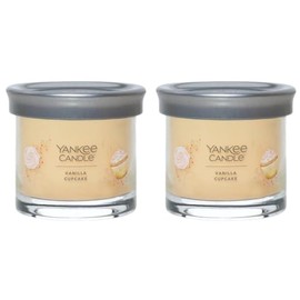 Yankee Candle Small Tumbler Scented Single Wick Jar Candle, Vanilla Cupcake, Over 20 Hours of Burn Time, 4.3 Ounce (Pack of 2)