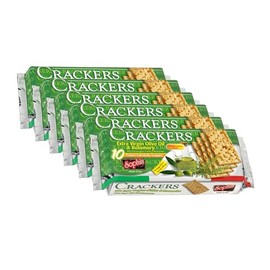 Sophia Cracker Italian Rosemary & Extra Virgin Olive Oil 8.8oz (6-pack) | Premium Italian Crackers | Rosemary Saltines for Appetizers & Cheese Boards | Fresh Bakery-Style Snack | Italian Pantry Staple