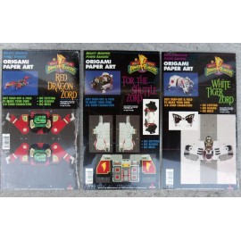 Idea Force 3 New Mighty Morphin Power Rangers Vintage 1994 Origami Paper Art Kits Free Ship