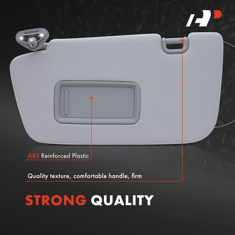A-Premium Left Driver Side Sun Visor with Mirror - Compatible