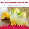 Goodcook 1/2 Gallon Plastic Straining Pitcher Square Lid with 3