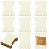 SUNNYCLUE 60Pcs 2.1 x 1.65 Inch Wooden Embroidery Thread Bobbins
