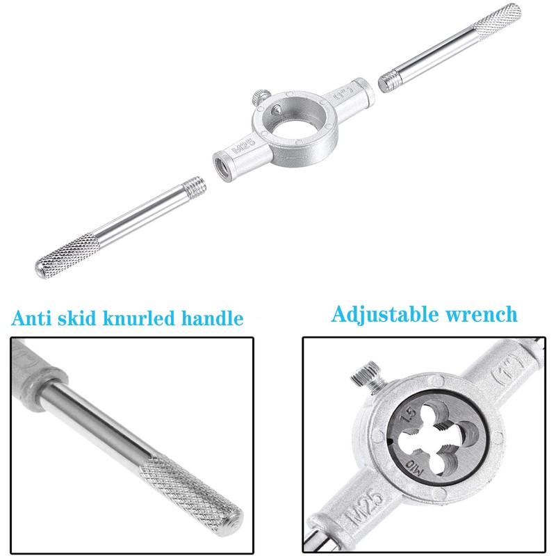 WANGR 8 Pcs Metric Dies Set - Tap and Die