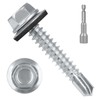 #10 x 1-1/4" (200 PCS) Metal Roofing Screws with Rubber