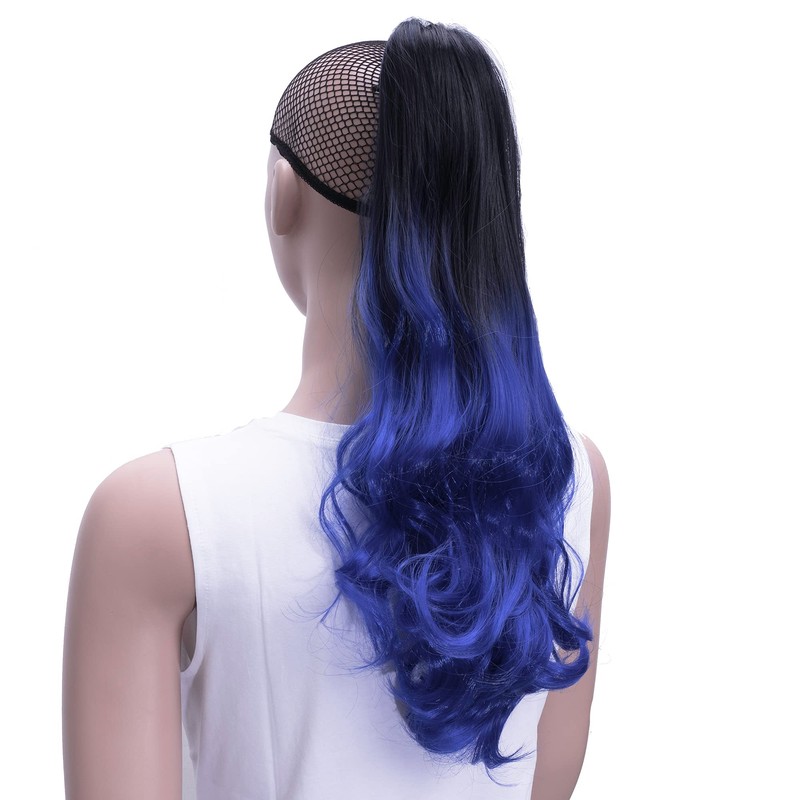 IMISSU Long Curly Ombre Colour Claw Ponytail Hair Extensions Ponytail