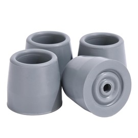 4PCS Walker Tips 1 1/8 '' Heavy Duty Replacement Rubber Tips for Walkers, Commodes, Shower Chairs and More