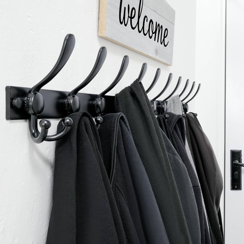 Dseap Coat Rack Wall Mount 2.0 Pro: Heavy Duty 300%