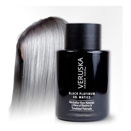 Shampoo Matizadora Black Platinum Verusk by Gaero Shop | 300 Ml | Platinado, Matizador de Canas |Matizador para Cabellos Rubios | Platina y Proporciona Sedosidad