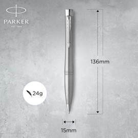 Parker Parker Ballpen Urban Metro Metallic CT Medium Point Oil-based, Gift Box Included, Officially Imported S0735900