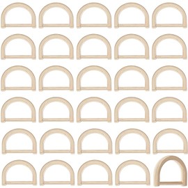 DICOSMETIC 40Pcs Metal D Ring Heavy Duty Alloy D Rings Golden Bag Buckle Sewing D-Rings Hand DIY Accessories for Dog Collars Leashes Backpacks Webbing Straps