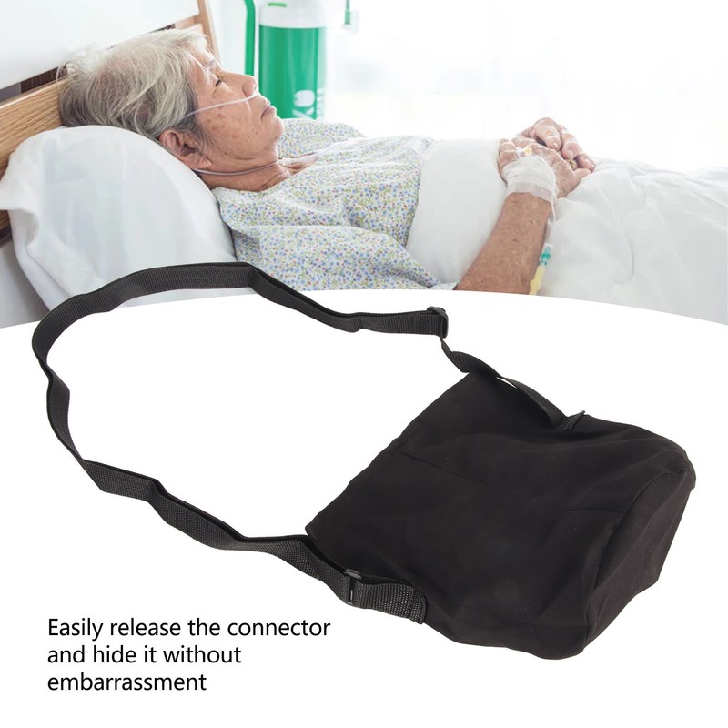 Cross Shoulder Urine Bag Cover Catheter Bag Cover with Interior