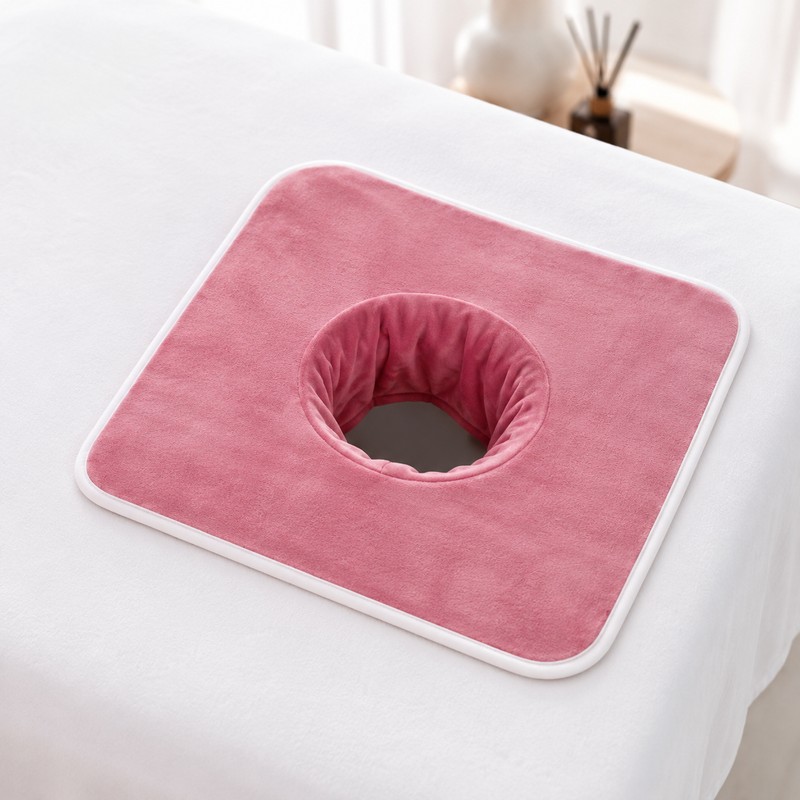 Massage Headrest Pad with Face Berth Hole for Professional Spa