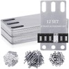 Hicarer 12 Pcs E Track Accessories Back Plate Set E
