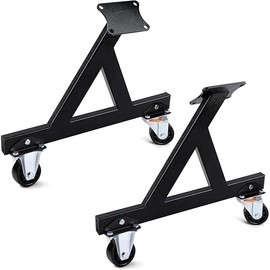 Engine Stand for LS Engines Cradle Compatible with V8 Engine 2 PCS LS Engine Rolling Storage Stand with Swivel Caster Wheels Mounting Tool Support for Engines and Transmissions