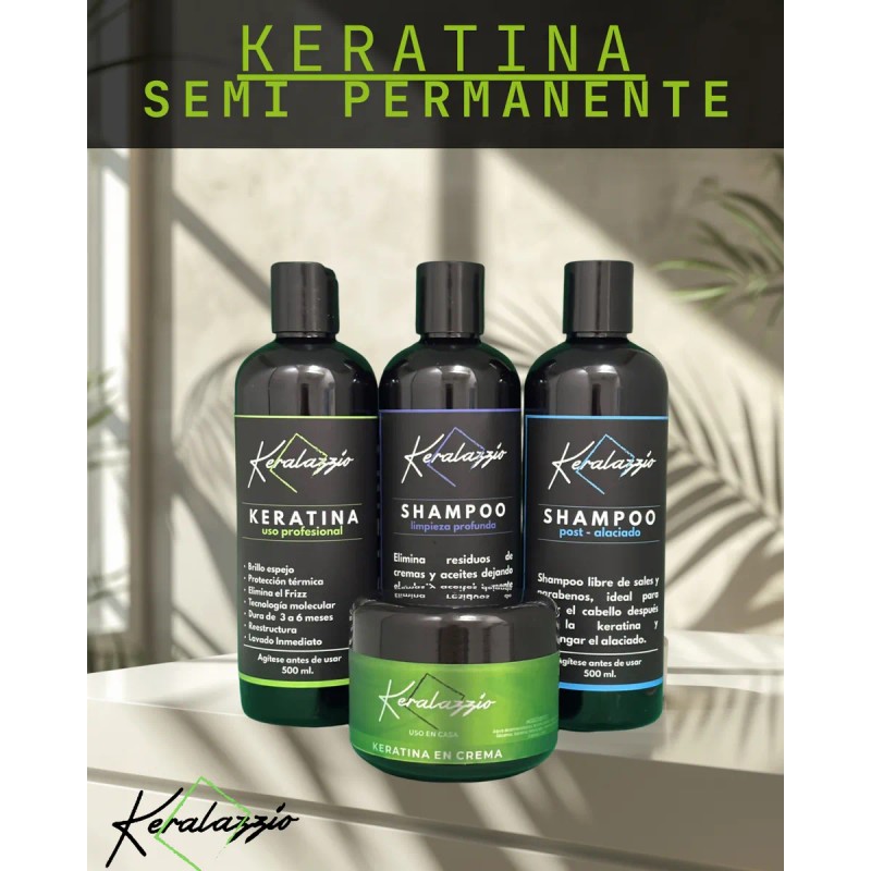Keratina Premium Uso Profesional + Kit Post Alaciado