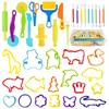 Kleeblatt Dough Tools Set for Kids - 37 Pcs Playdough