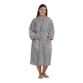 Women's Microfiber Robe by BOCA TERRY - Luxury Hotel Bathrobe, Long Spa Robes for Women - Generous Sizing