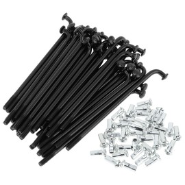 RATCHROLL 1Set Universal Bicycle Spokes 12G 69mm Length Bike Wheel Spokes Nipple Black Carbon Steel