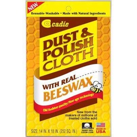 Cadie Reusable Dust and Polishing Cloth - Beeswax Furniture Wipes for Cleaning or Wiping Dirt Surfaces at Home and Office - Great Cleaner for Wood, Tiles, Blinds and Ceilings Fan | 1 Pack