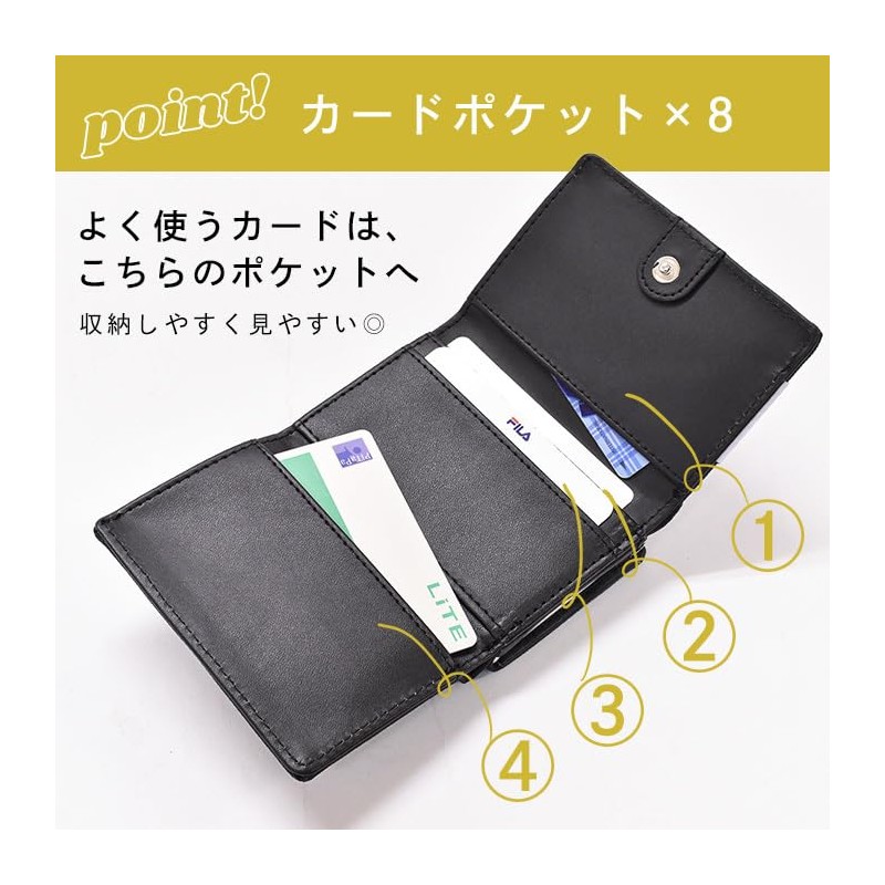 Opavinia Fila Poly Print Trifold Wallet, Mini Wallet, Coin Purse,