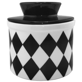 Ceramic Butter Dish Crock Le Creuset for Counter with Water Reservoir, Orkim Butter Keepers Holder Saver to Leave On Counter, Butter Bowl Storage Keepers Dispenser Dishes for Fresh Butter Cups