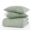 WDCOZY Sage Green 100% Cotton Oversized California King Size Quilt