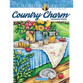 Creative Haven Country Charm Coloring Book (Creative Haven Coloring Books)