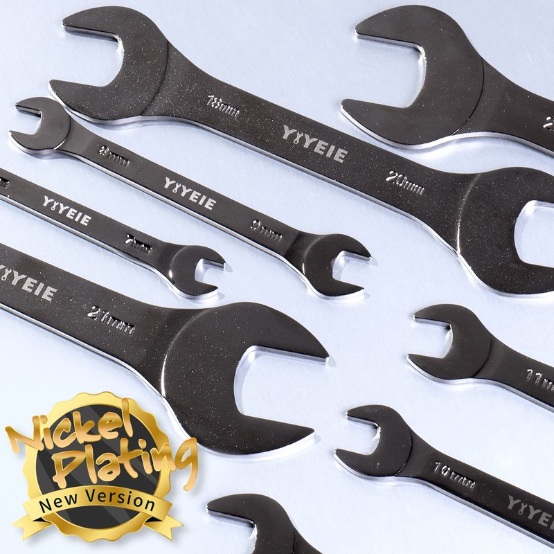 YIYEIE 9Pc. Super Thin Wrench Set, SAE 1/4" to 1-1/16",
